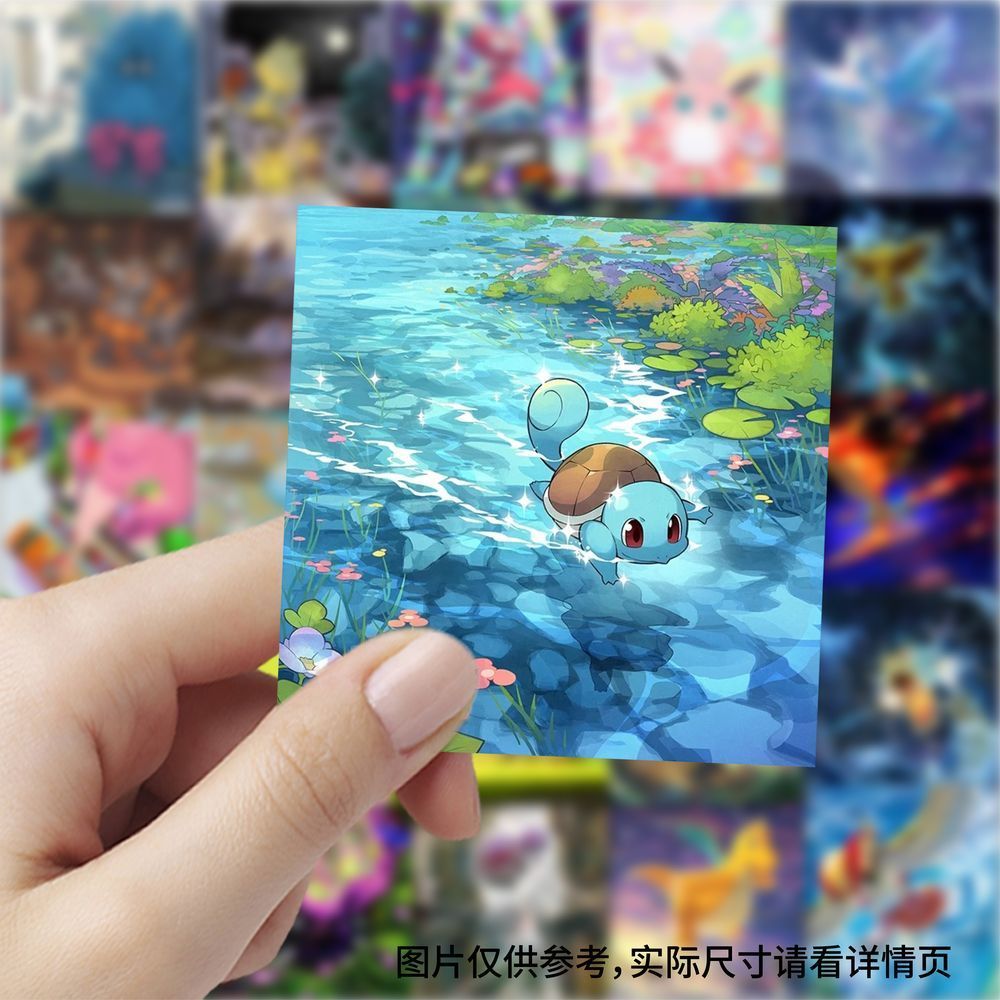 Cosplay Prop Diy - 177pcs Pokémon card square stickers, childhood