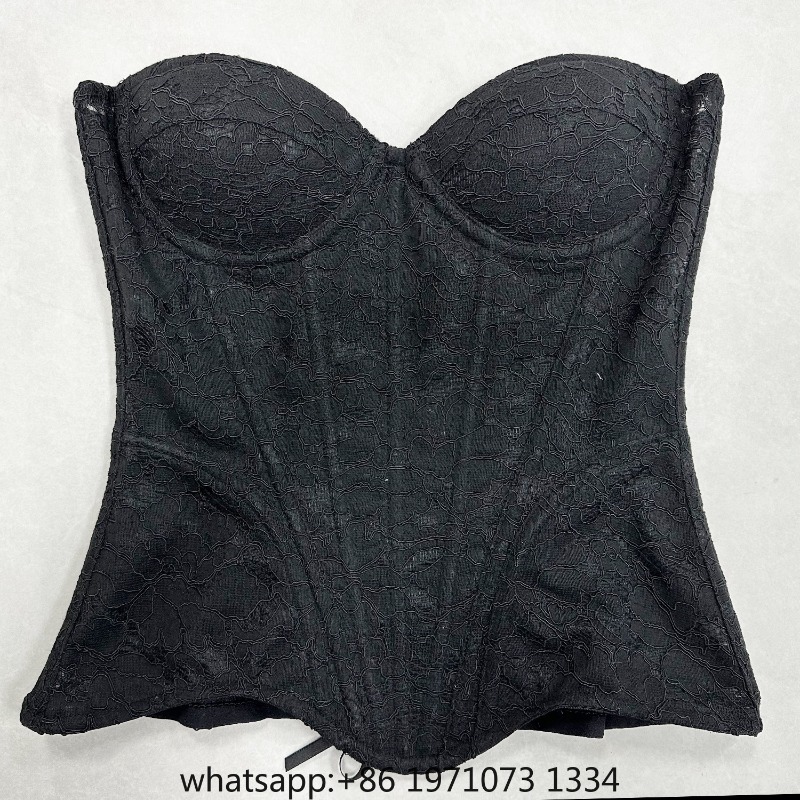 Boning Corset Steel - Women Lace Corset Bustier Overbust Luxury