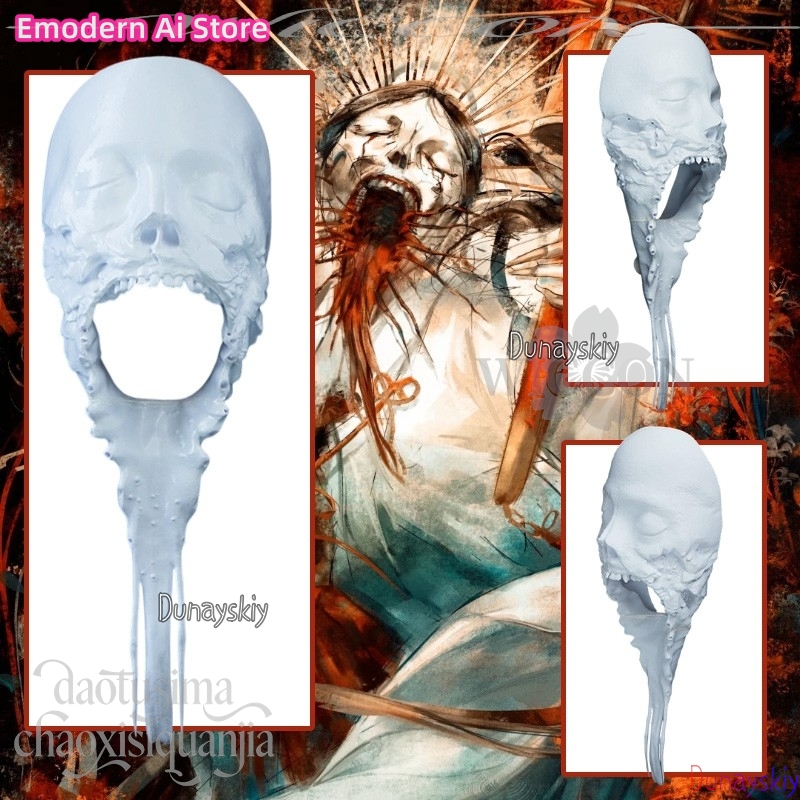 Horror Anime White DIY Colorin - Cosplay Prop Diy ulasan dan harga
