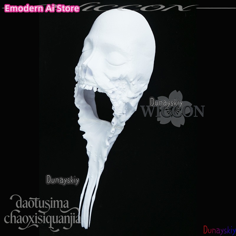 Horror Anime White DIY Colorin - Cosplay Prop Diy ulasan dan harga
