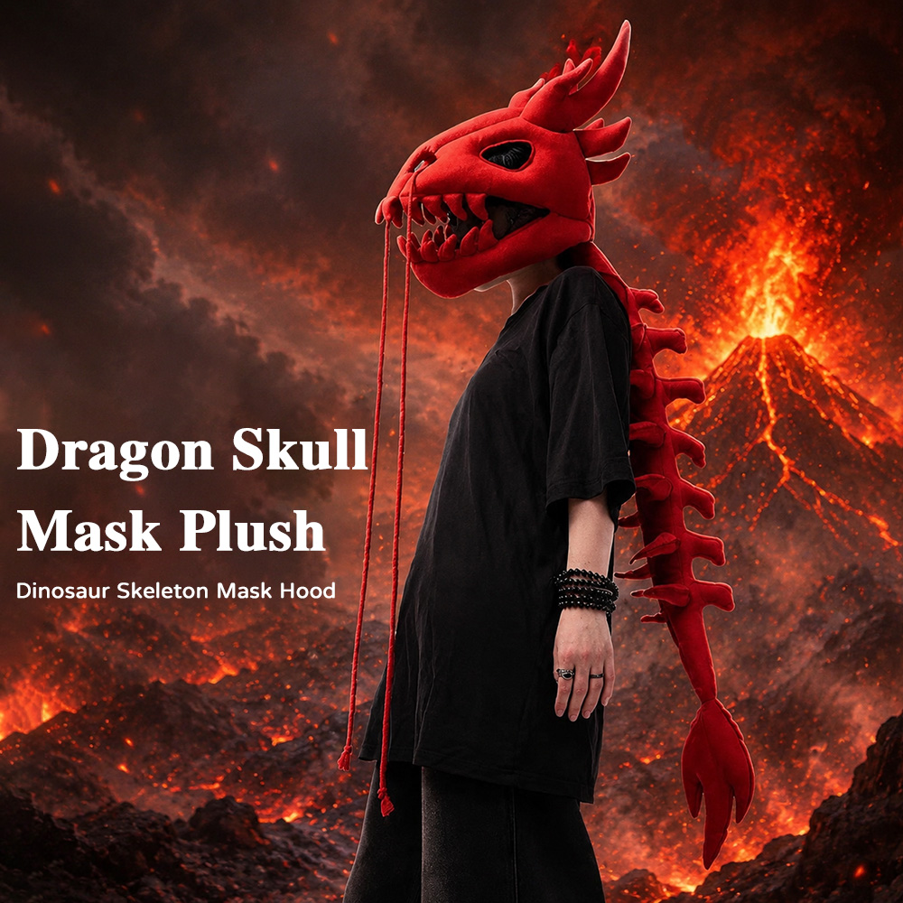 Dinosaur Skeleton Plush Headge - Cosplay Prop Pattern ulasan dan harga