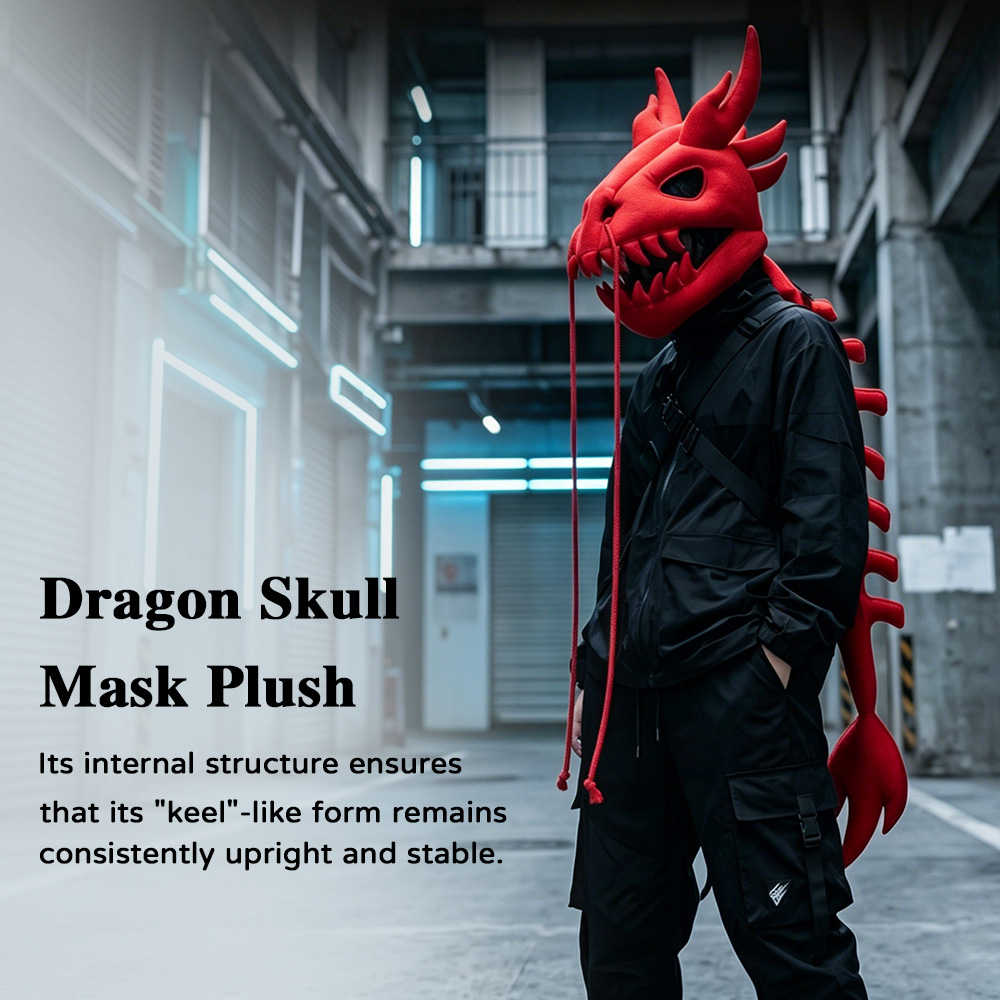 Dinosaur Skeleton Plush Headge - Cosplay Prop Pattern ulasan dan harga