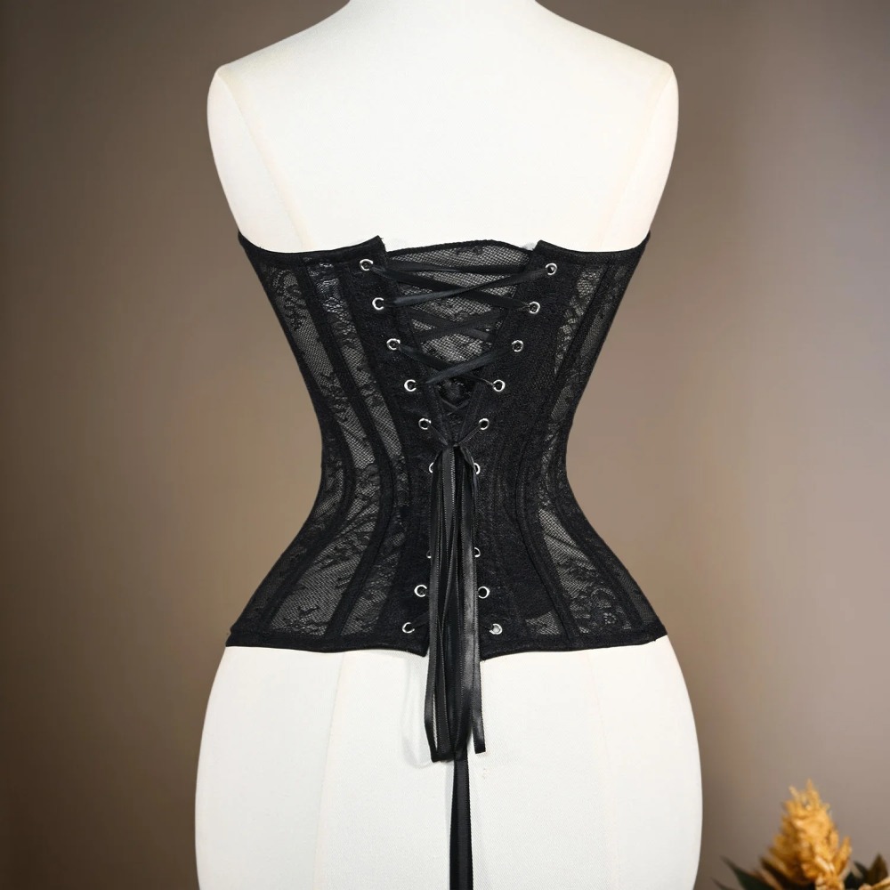 Women Mesh Corset Busiter Over - Boning Corset Steel ulasan dan harga