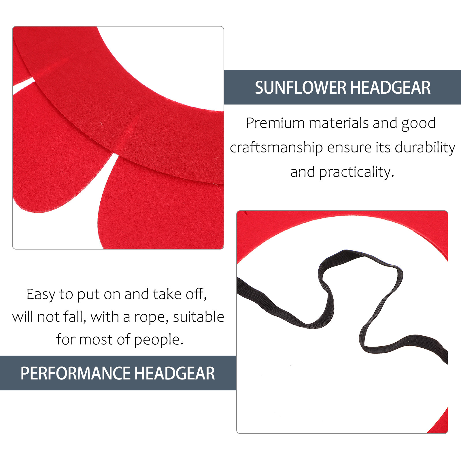 2Pcs Premium Felt Sunflower He - Easy Cosplay Prop ulasan dan harga