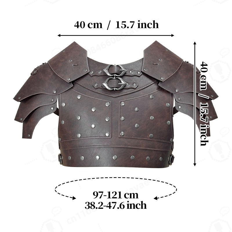 Medieval Studded Shoulder Ches - Prop For Cosplay ulasan dan harga