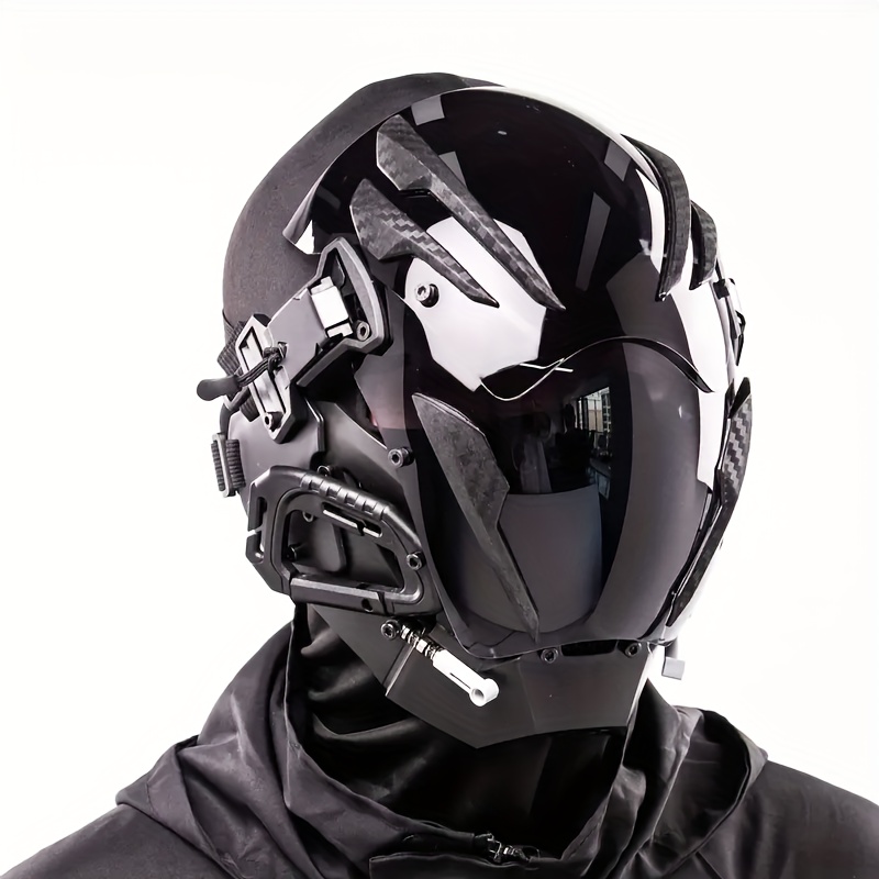 Cyberpunk Futuristic Mask, Pre - Cosplay Prop Designer ulasan dan harga