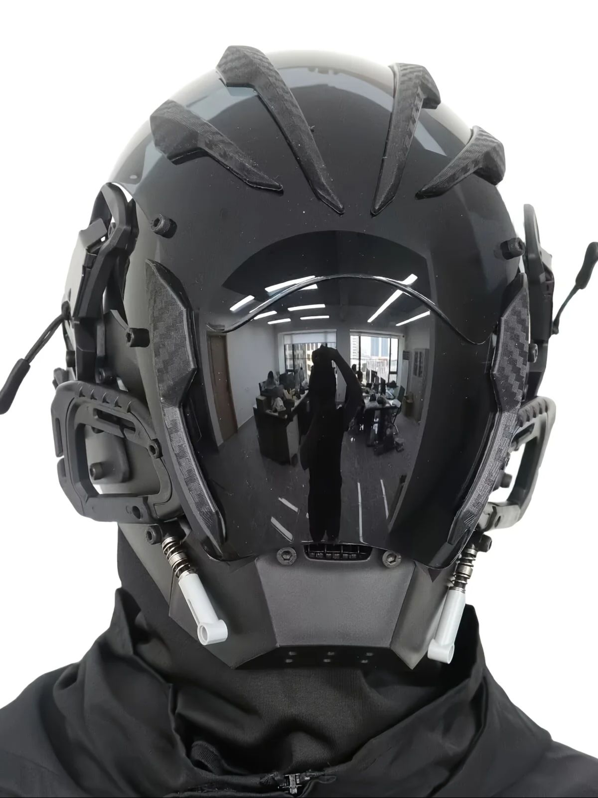 Cyberpunk Futuristic Mask, Pre - Cosplay Prop Designer ulasan dan harga