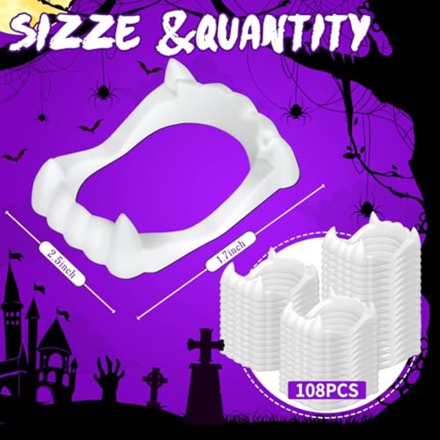 Seifar 108 Packs Plastic Vampi - Cosplay Prop Filler ulasan dan harga