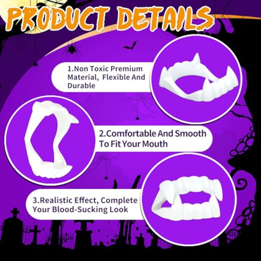 Seifar 108 Packs Plastic Vampi - Cosplay Prop Filler ulasan dan harga