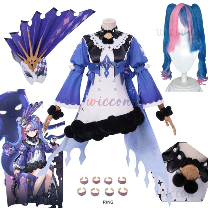 Roccia Cosplay Costume Wig Dre - Cosplay Prop Diy ulasan dan harga