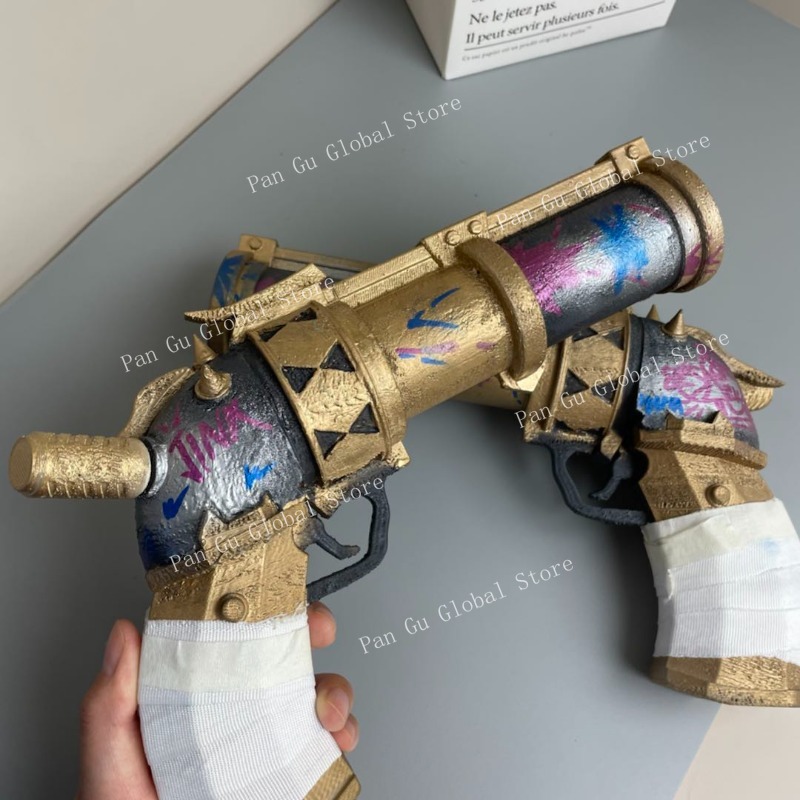28cm/11.02in Jinx Pistol Custo - Cosplay Prop Display ulasan dan harga