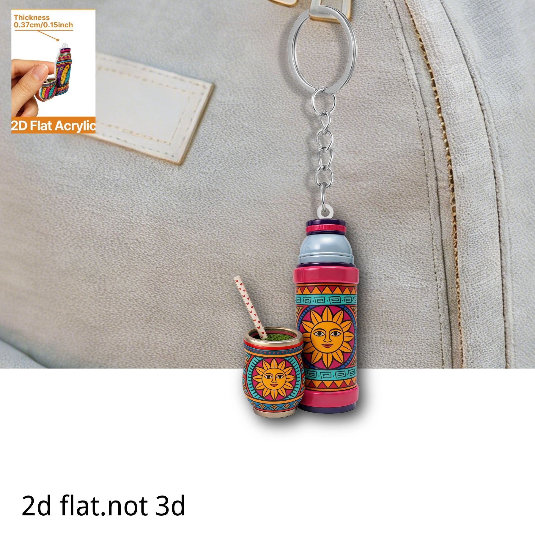 Thermos Cup Keychain,2D Flat A - Worbla Thermoplastic ulasan dan harga