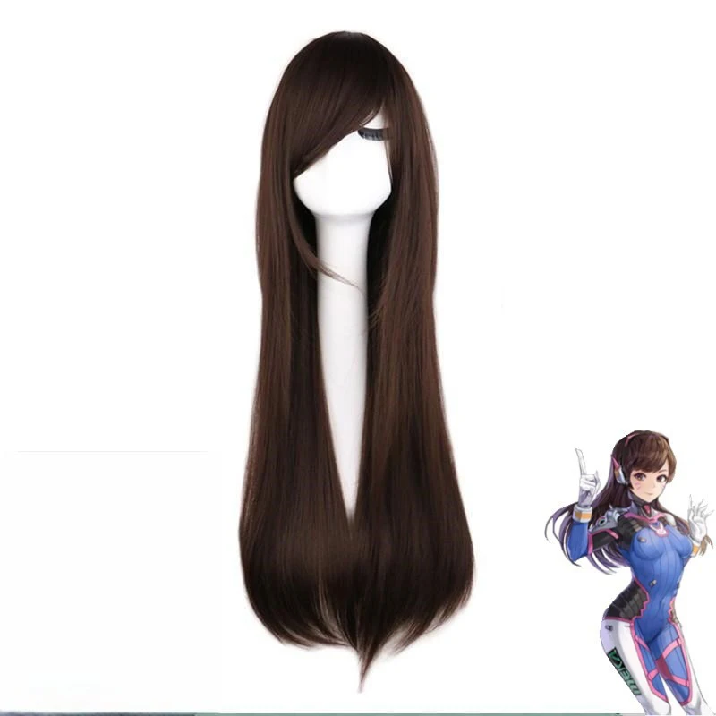 Cosplay Wig Anime Game Overwat - Dva Cosplay Prop ulasan dan harga