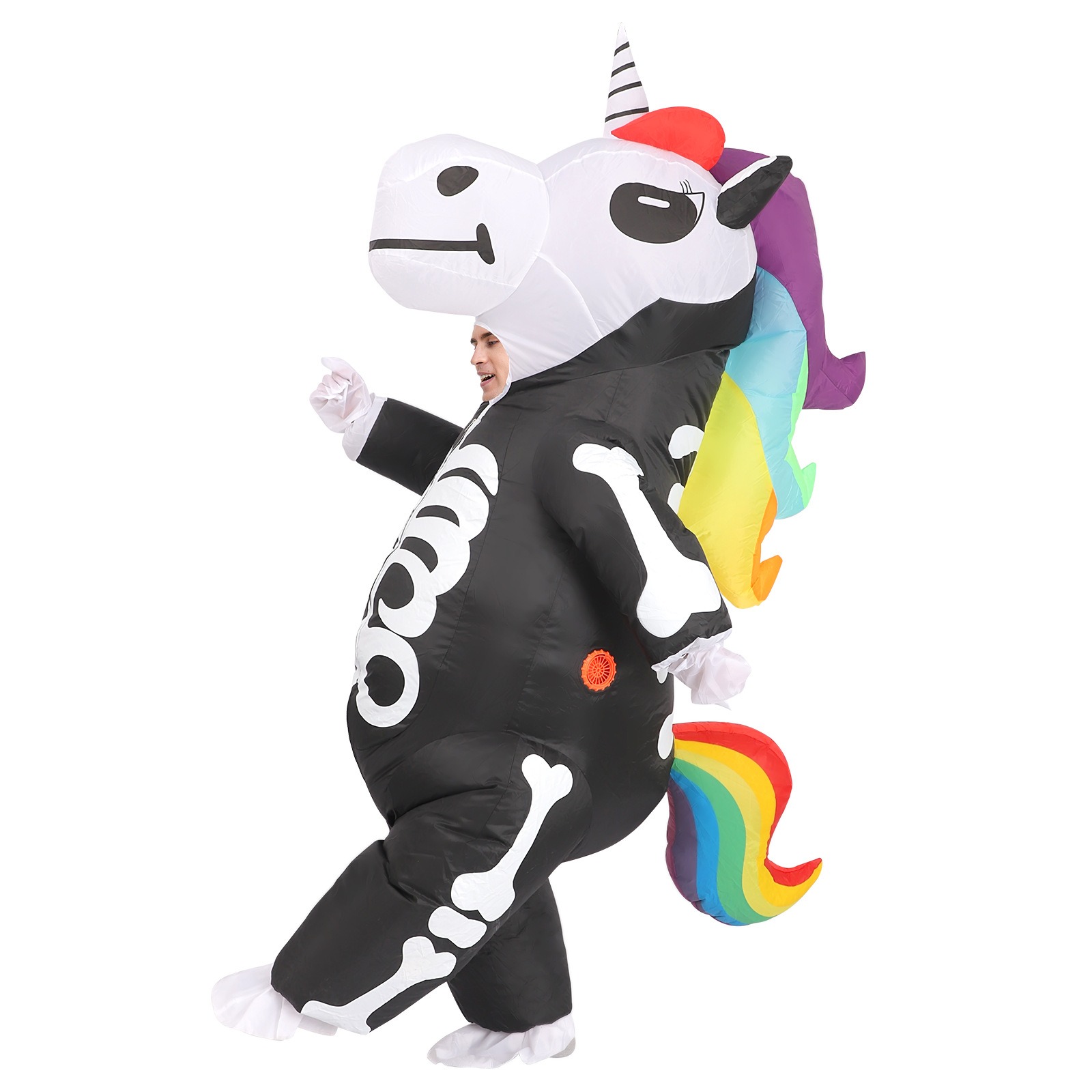 Rainbow Skeleton Unicorn Infla - Cosplay Prop Business ulasan dan harga
