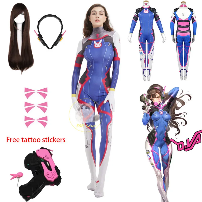 Dva Cosplay Costume Bodysuit Z - Dva Cosplay Prop ulasan dan harga