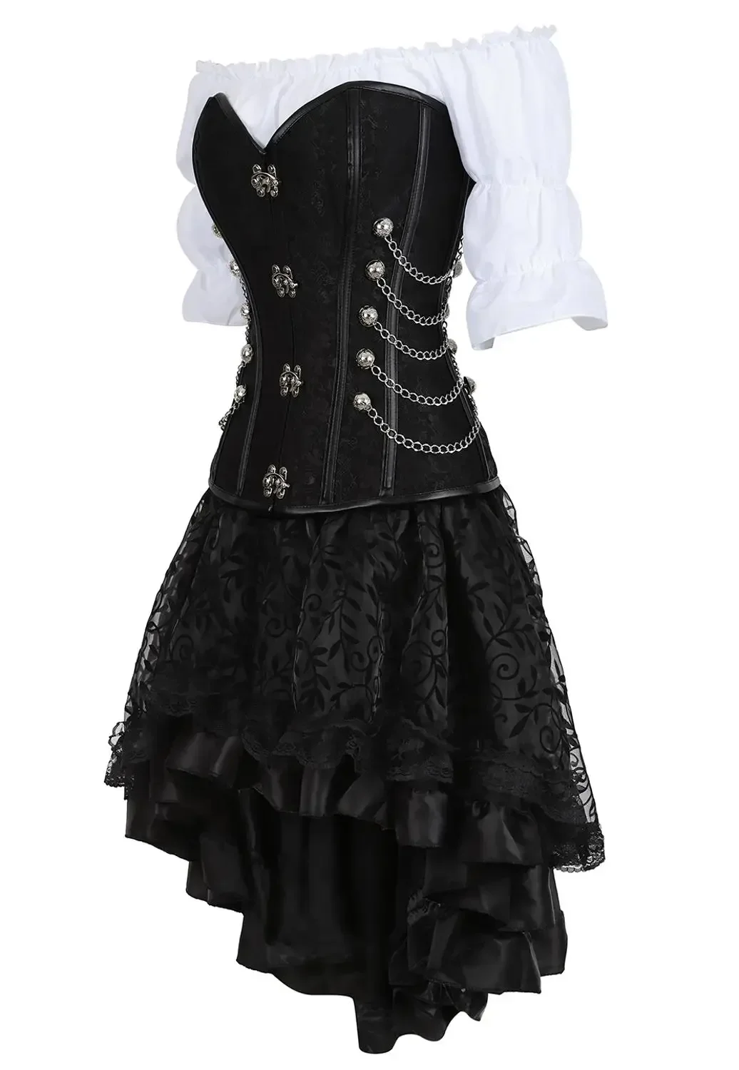 Womens Pirate Corset Leather S - Boning Corset Steel ulasan dan harga