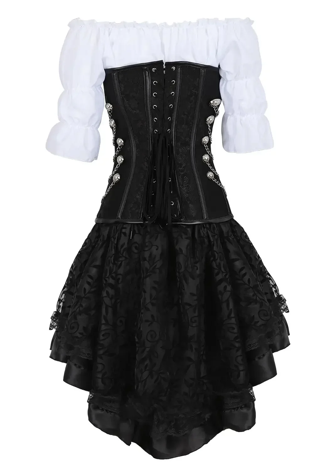 Womens Pirate Corset Leather S - Boning Corset Steel ulasan dan harga