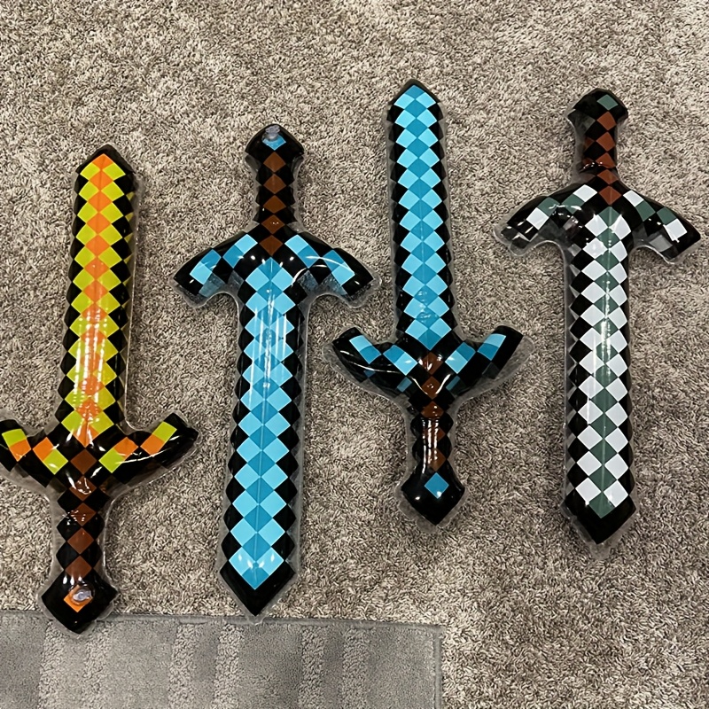 3Pcs Pixel Style Inflatable Sw - Cosplay Prop Dagger ulasan dan harga